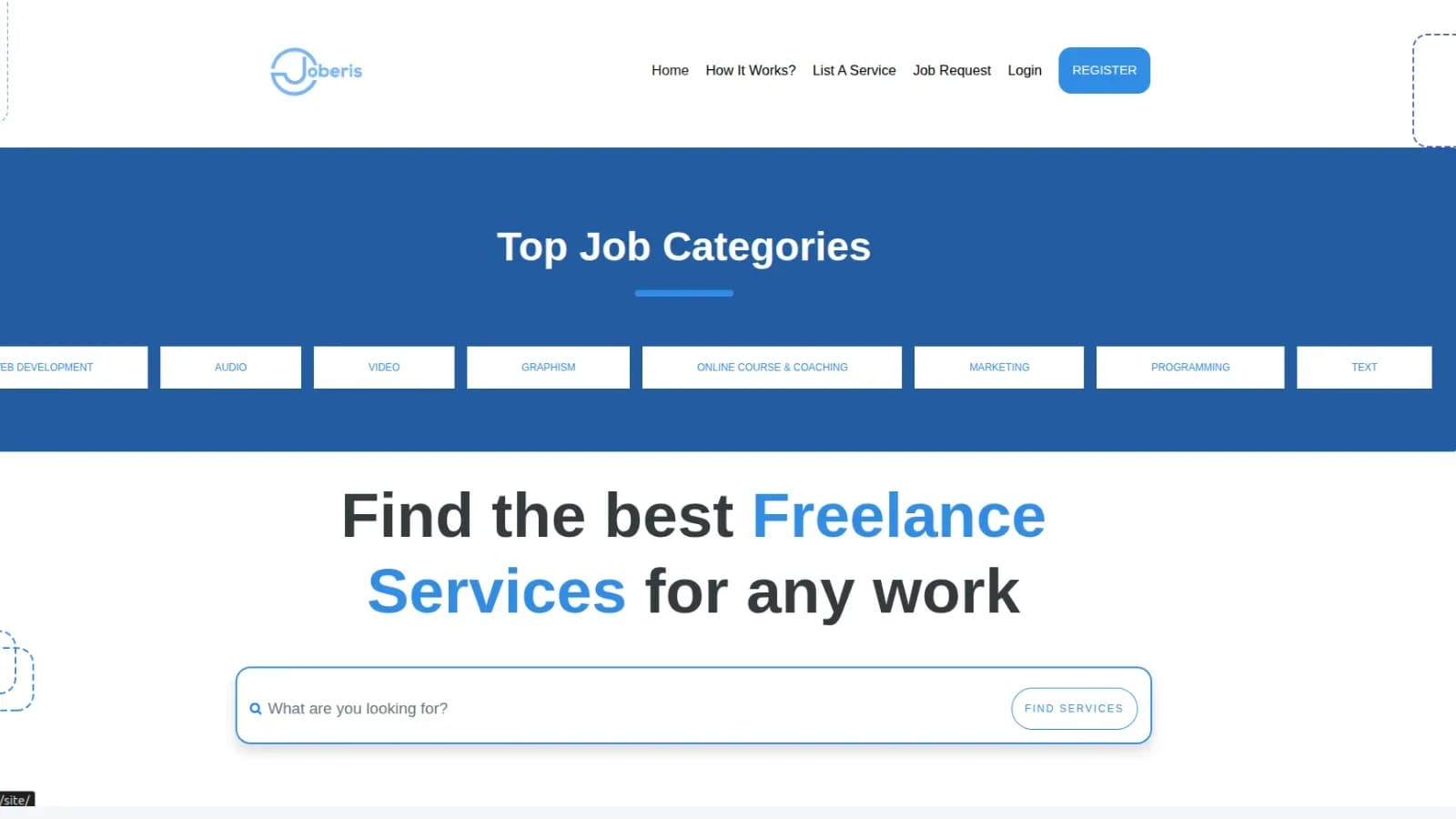 JOBRIS — Freelance Marketplace Platform project cover